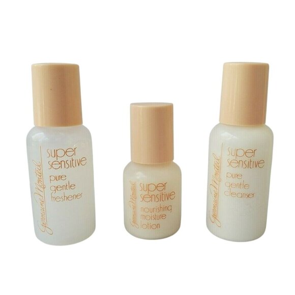 3 80s Germaine Monteil Super Sensitive Sampler Kit NOS Cleanser Freshener Lotion - Picture 5 of 7